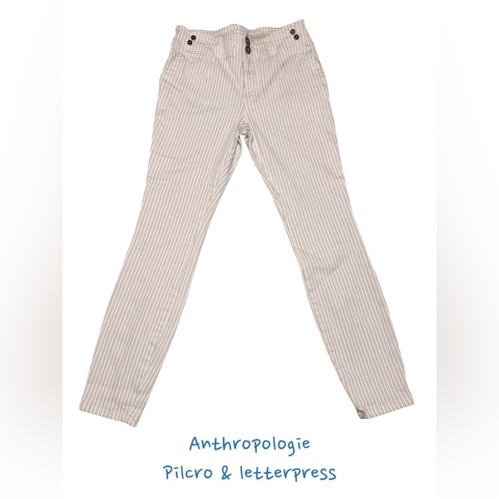 Pilcro and the Letterpress by Anthropologie High Rise Skinny Jeans 28